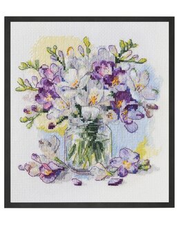 Broderikit Billede Vores Buket - Abris Art