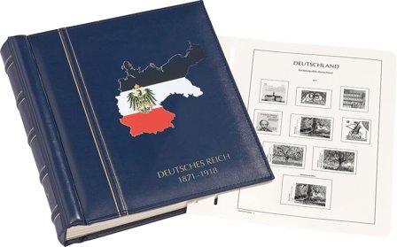 Tyske Rige - SF frimärksalbum 1872-1918 - Classic design - Leuchtturm