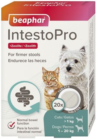 Beaphar IntestoPro hund och katt <20kg 20 tabletter