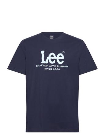 Relaxed Logo Tee Navy Lee Jeans