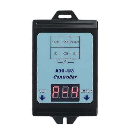 DC 6~80V Spänningsövervakningsrelä Tidsfördröjningsrelä Laddnings- och Urladdningskontrollmodul Underspännings- och Överspänningsskyddsrelä med 4 