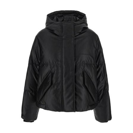 MM6 Maison Margiela Cropped Puffer Jakke Sort, Dame