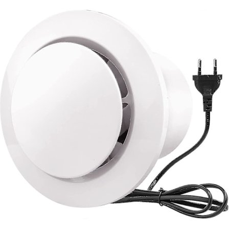 100mm Vifte 130m³/t 20w, Med Tilbakeslagsventil Høy Luftstrøm, Energieffektiv, For Bad, Kjøkken, Toaletter, Drivhus, Te [db]