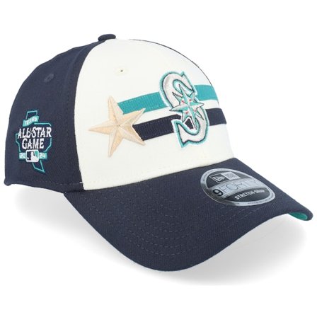 New Era - MLB Blå adjustable Caps - Seattle Mariners MLB 24 All Star Game 9FORTY White/Navy Adjustable @ Hatstore