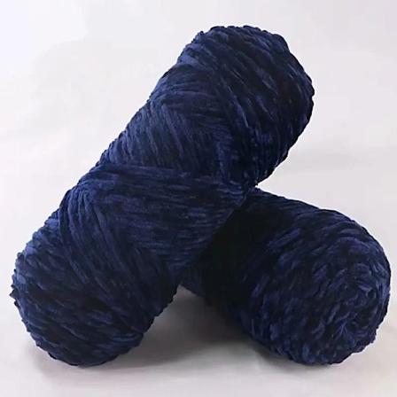 Dolphin Baby Plush Garn Blødt Chenille Garn til Strikning DIY 100% Polyester Fløjl Garn Amigurumi Tilbehør 1 Nøgle 100g 130M 17