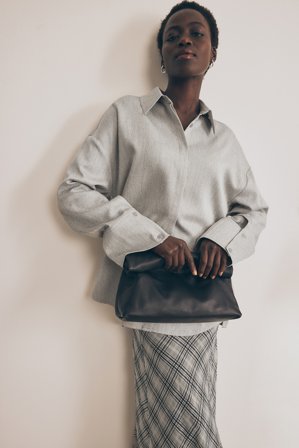 NA-KD Melange Tailored Shirt - Skjorter - Beige - EU 44