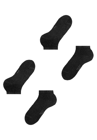 Falke Happy 2-Pack Sneaker Socks Strumpor Herr Svart 43/46