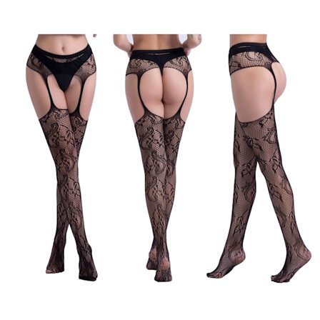 2 PACK Sexiga nätstrumpor för kvinnor strumpbyxor höga strumpor nätstrumpor