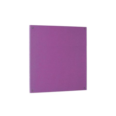 Recycled fire-retardant noticeboard, 1200x1200 mm, purple
