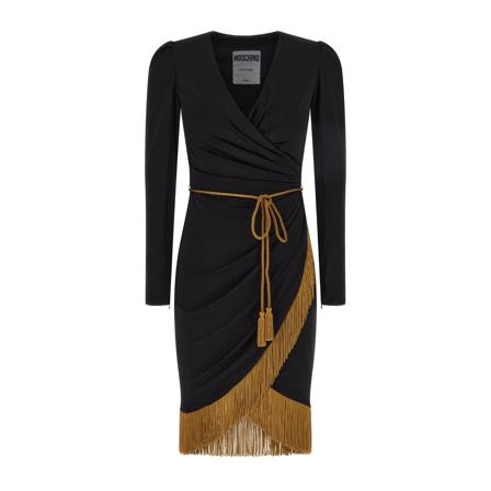 Moschino, Short Dresses Czarny, Kobieta, Rozmiar: M