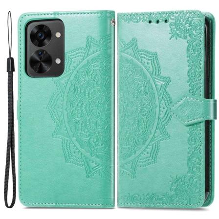 Mandala OnePlus Nord 2t Läppäkotelo - Vihreä Green