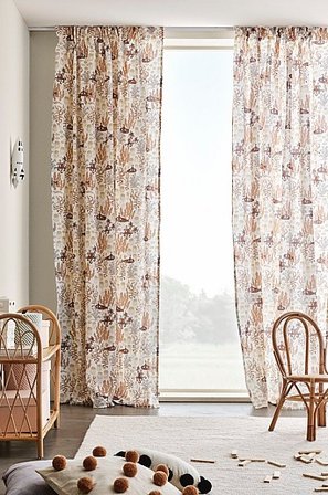 Jotex - Vorhang Leinenmischung Im 2er-pack Rosa - WATERS - Kaufe Kindergardinen bei Jotex