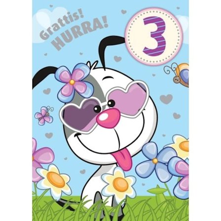 Yhden lapsen kortti 3 vuotta, koira - pata