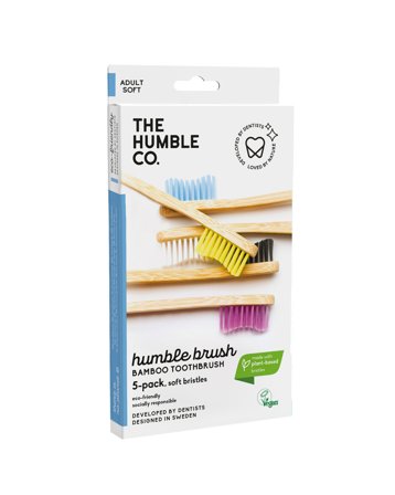The Humble Co. - Tandborste Ekologisk Av Bambu - Family Pack Adult Soft