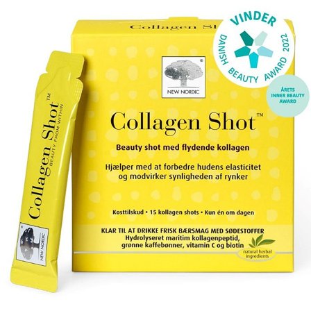 New Nordic Collagen Shots 15 stk., Helse & Madvarer, Kollagen, Øvrig Kollagentilskud