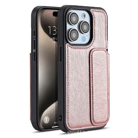 Etui til iPhone 16 Plus rosaguld kortslot magnetisk flip