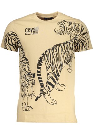 Cavalli Class T-shirt Maniche Corte Uomo Beige
