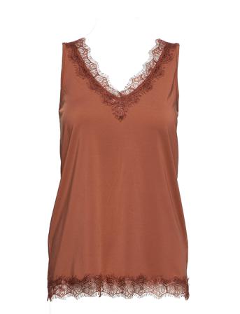 Top T-shirts & Tops Sleeveless Brun Rosemunde