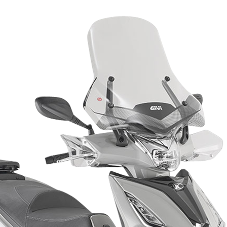 Větrný Štít Pro Skútr Givi DT Transparentní - Kymco Agility 350 2021-2025