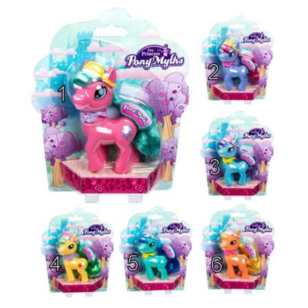 Leksaker Vn Doll Pony Häst My Little Princess Myth 12cm Välj 3.blå