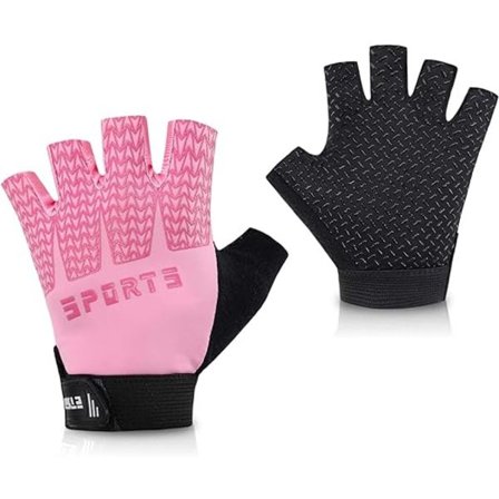 Børne Sportshandsker, Halvfingerhandsker til Børn, Cykelhandsker til Børn, Drenge og Piger, Fiskerihandsker til Børn, Velegnet til Cykling, Camping, 