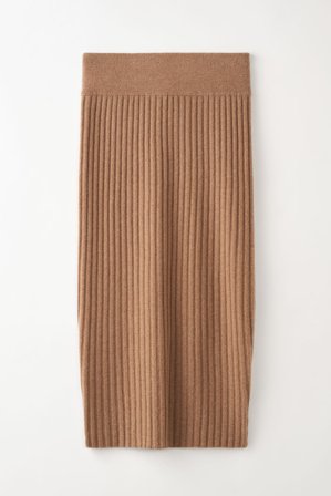 Soft Goat - Ribbed Midi Skirt - S - Hazel