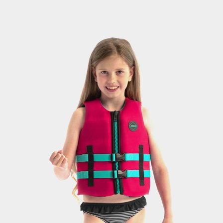 Sailing buoyancy aid for children JOBE Neoprene Vest Kids 50N Hot Pink, 176 (50 - 80 kg)