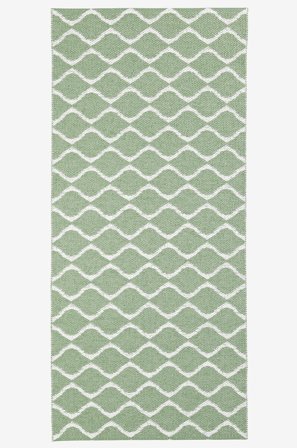 Horredsmattan - Plastgulvtæppe Wave 70x200 cm - Grøn - Plasttæpper - 70X200 - Fra Homeroom