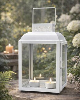 Großer Kerzenhalter weiß