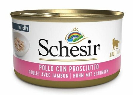 Schesir Pollo Con Prosciutto Cibo Umido Gatti Adulti Lattina 85g