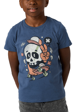 Name It NKMBASTIAN SS TOP BOX PS T-shirts & toppar Herr Blå 116