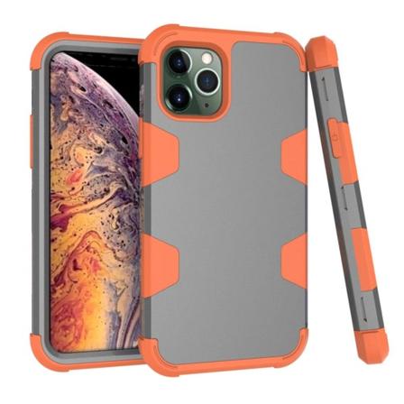 iPhone 11 - Iskuja vaimentava suojakuori (RUGGED ROBOT) Grå/Orange