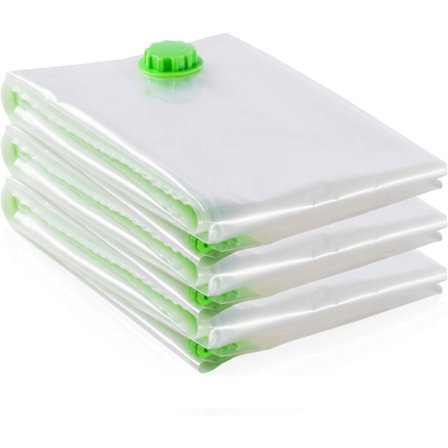 Vakuumopbevaringsposer - Vakuumposer - Vakuumpose - 100x120cm - 4 stk - Vakuumopbevaringsposer dyne - lufttæt rumkompressionspose