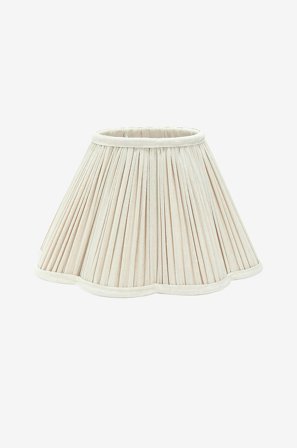PR Home - Toppringskärm Siv Plissé 35 cm - Beige - Lampskärmar - Från Homeroom