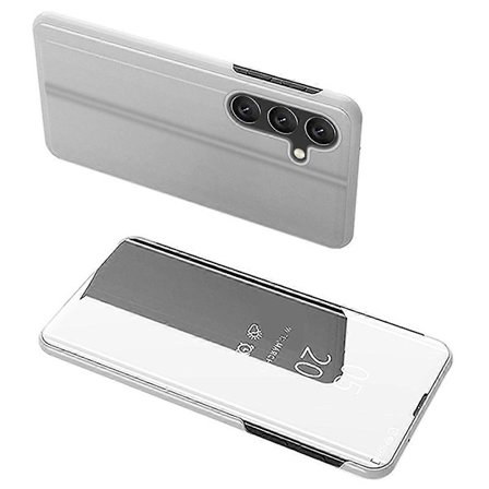 Samsung Galaxy A56 5G -kotelo, ikkunallinen jalustallinen nahkainen suojakotelo - Musta