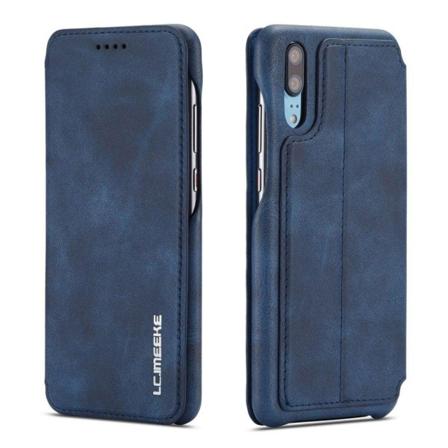LC.IMEEKE Huawei P20 Pro retrotyylinen nahkainen flip suojakotelo - Sininen Blue