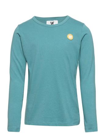 Kim Kids Long Sleeve T-shirts Long-sleeved T-shirts Blå Wood Wood