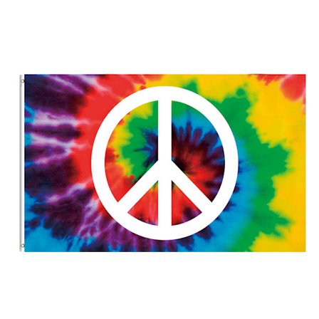 #90x150cm, Fredsflag, regnbue hippie flag udendørs dekoration#