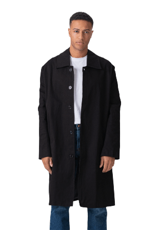 TeeShoppen Trenchcoat Jackor Herr Svart L
