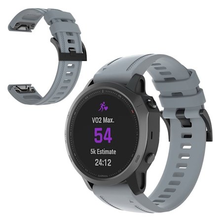 Garmin Fenix 6S silikon klockarmband - grå