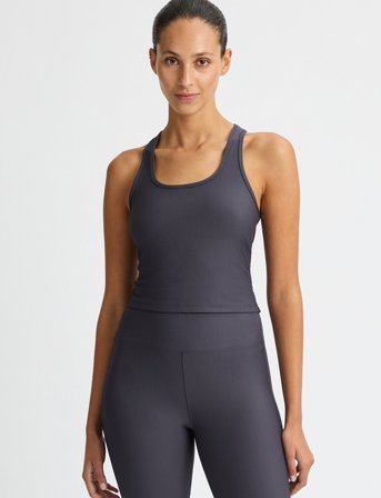 Röhnisch Ribbed R Tank - Grey - L