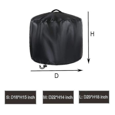 Tulisijan suojus pyöreä vedenpitävä ulkotulisijan suojus 420d Oxford-kangas täysi peitto terassin takan suojus