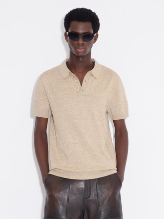 Holzweiler Henrik Cotton Piqué - Sand Mix - Men's - XS