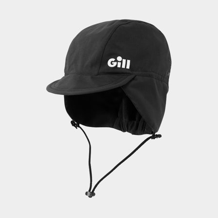 Zeilpet met oorflappen / zeilhoed Gill Offshore Hat Black, One-Size