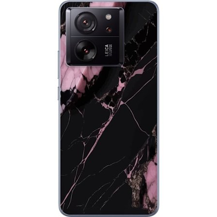 Kompatibelt Mobilskal till Xiaomi 13T Pro Svart rosa marmor
