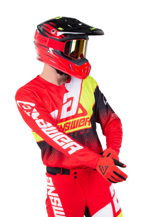 Maglia Cross Answer Elite Korza Rosso-Bianco-Nero XL