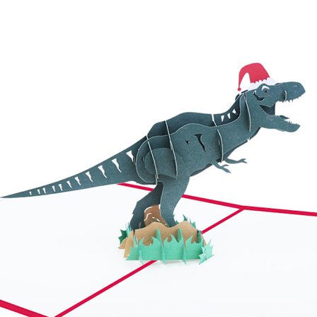 5 joulukorttia joulu dinosaurus 3D onnittelukortti P