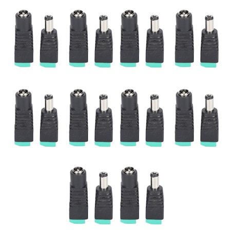 DC Han- og Hun-Strømadapter 5,5x2,1 mm Stikadapterkontakt til LED-Strips CCTV-Kamera