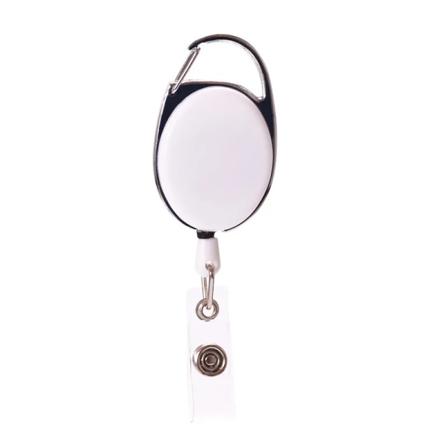 Genomskinlig korthållare Sjuksköterska Indragbar Badge Reel Clip Visitkort Holde Work Lanyard ID Namnkort Cover Case No metal clip(.972)