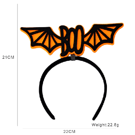 3-pakkauksen Halloween-hiuspanta koriste-esineet baarijuhlat koristetarvikkeet Halloween-hiuspanta päällystys (G-tyyli)